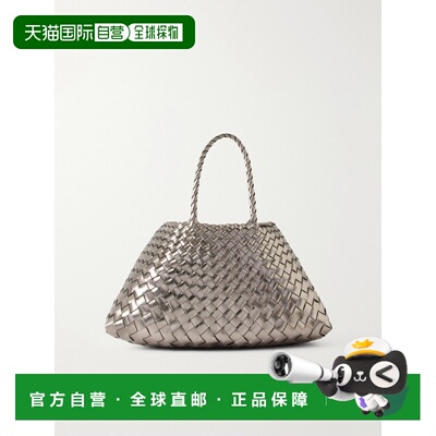 香港直邮DRAGON DIFFUSION 女士 Santa Croce 大号编织皮革手提包