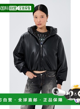 1h可退 香港直邮Acne Studios 艾克妮 女士 粒纹仿皮夹克外套