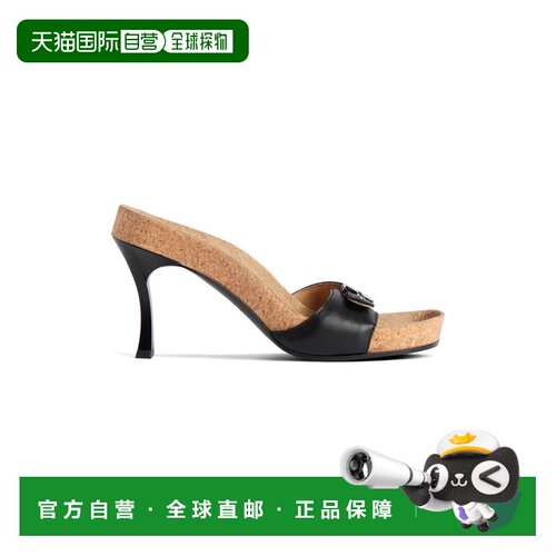 1h可退 Balenciaga 巴黎世家 女士 黑色 Scholl 联名凉鞋 827465W