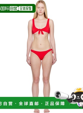 1h可退 香港直邮The Attico 女士 红色系带比基尼 250WBC00007PAA