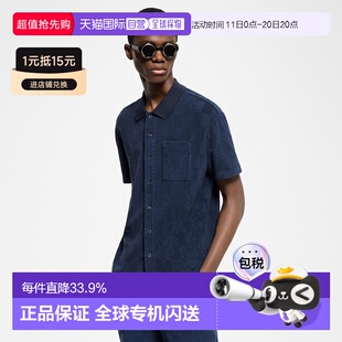 Vuitton Chemise manches 自营 Damier Louis courtes 法 1h可退