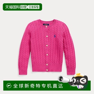 棉质迷你麻花开衫 欧洲直邮RalphLauren拉夫劳伦