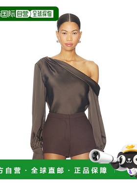 1h可退 香港直邮Simkhai 女士 Alice 单肩上衣 5242081Q brown棕