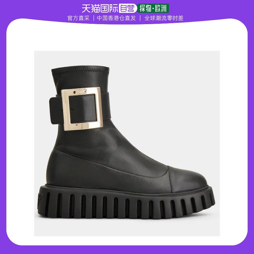 香港直邮roger vivierroger vivier 黑色女士踝靴 rvw64633860e4j