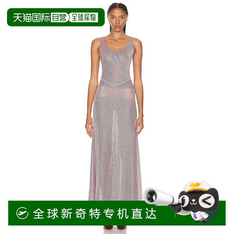 1h可退 香港直邮Alaia 女士 网纱连衣裙 AA9R23273M762 舒适时尚