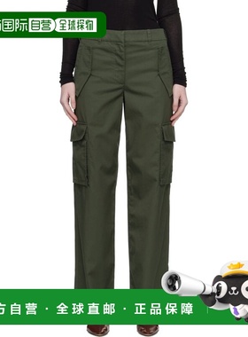 1h可退 香港直邮Burberry 巴宝莉 女士 卡其色 Check Trim Gabard