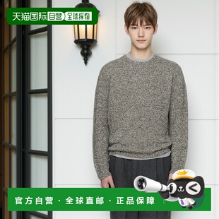 香港直邮AURALEE 男士 黑色 Airy Silk Wool Knit 毛衣 A25AP01JZ