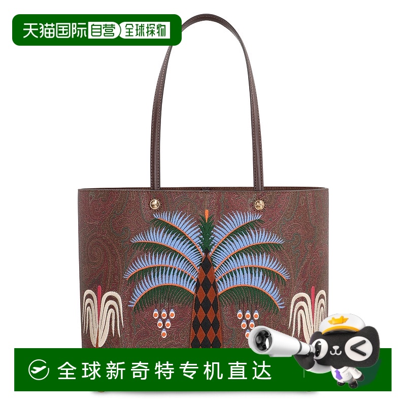 1h可退 香港直邮Etro 艾特罗 女士 佩斯利提花中型手提包 WP1D002