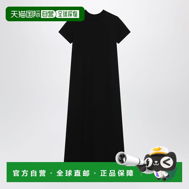 香港直邮The Frankie Shop 女士 MALO 长款棉质黑色T恤式连衣裙 M