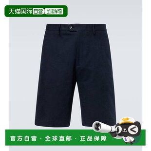 香港直邮Etro blue蓝色 艾特罗 棉混纺百慕大短裤 舒 男士 1h可退