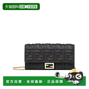 1h可退 香港直邮Fendi 芬迪 女士 徽标长款WOC 8M0365AAJD手提包