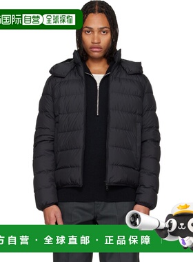 香港直邮Moncler 盟可睐 男士 黑色 Montbrocq Hooded Short 羽绒