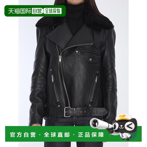 欧洲直邮ysl/圣罗兰 女士 外套皮衣夹克