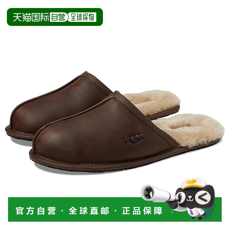 1h可退 香港直邮Ugg 男士 Scuff 拖鞋 brown棕色 舒适时尚凉拖图片