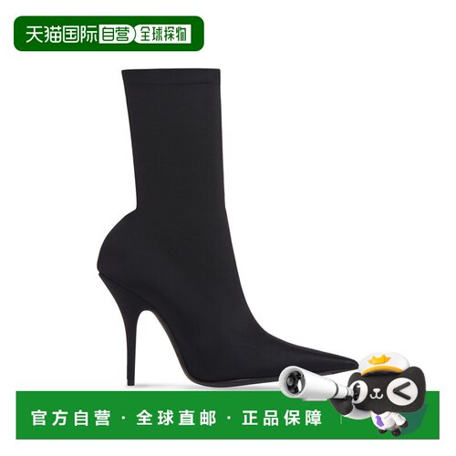 自营欧洲直邮Balenciaga巴黎世家 Knife女士黑色聚酰胺尖头高跟短