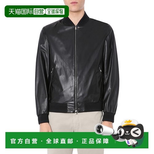 1h可退 【99新未使用】香港直邮Ermenegildo Zegna 黑色拉链休闲