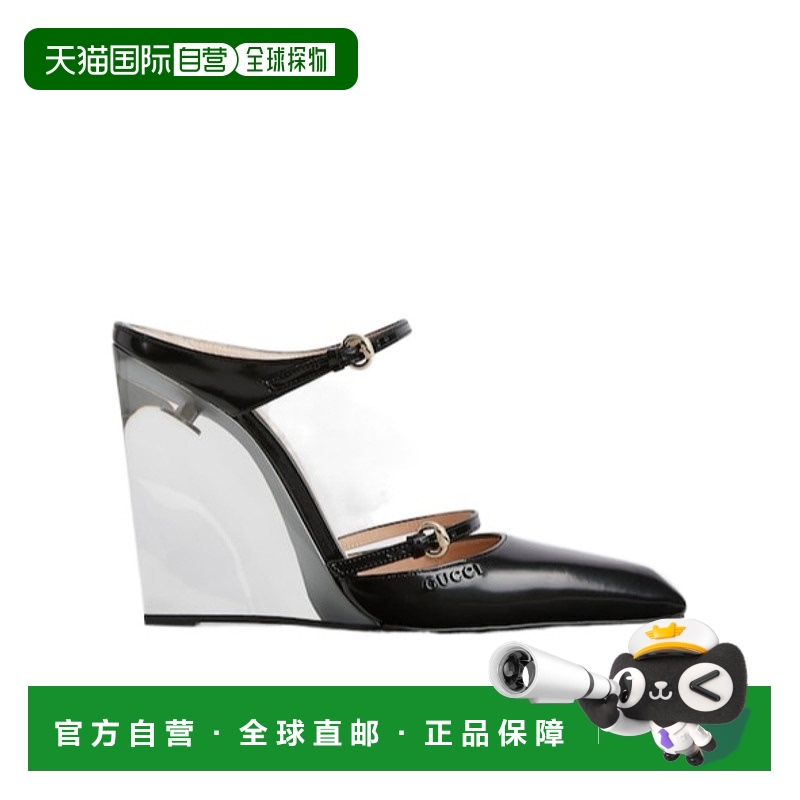 香港直邮Gucci 坡跟穆勒鞋 827856CLG00