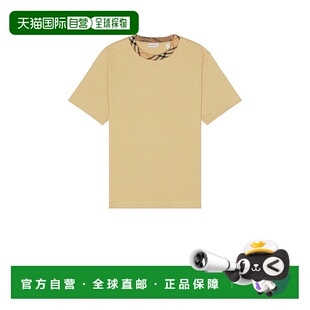 巴宝莉 T恤 男士 衣领格纹修身 8112803 Bias 香港直邮Burberry