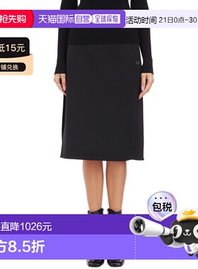 1h可退 香港直邮Courreges 女士 GONNA CON BOTTONI 精细剪裁半身