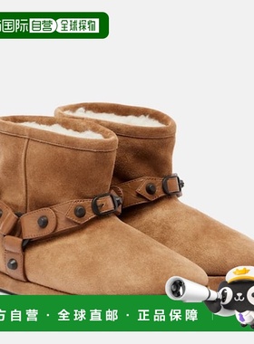 1h可退 香港直邮Balenciaga 巴黎世家 女士 Alaska 绒面革短靴