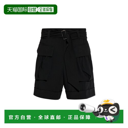 欧洲直邮LANVIN 男士短裤 RMTR00116248P2610 SS2026 黑色 Cargo