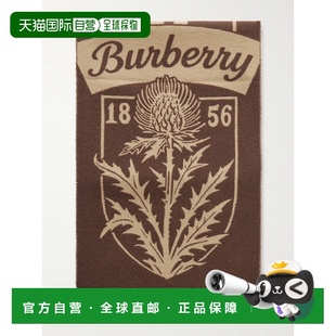 Logo提花流苏羊毛围巾 1h可退 男士 巴宝莉 811 香港直邮Burberry