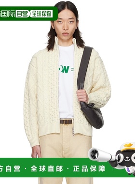 香港直邮Tom Ford 汤姆 福特 男士 灰白色 Cable Knit Zip Up 毛