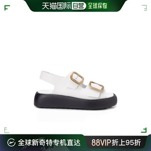 XXW11K0FH50MID 徽标皮质凉鞋 香港直邮Tod