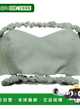 1h可退 香港直邮GANNI 甘尼 女士 棉质紧身胸衣 green绿色 舒适时