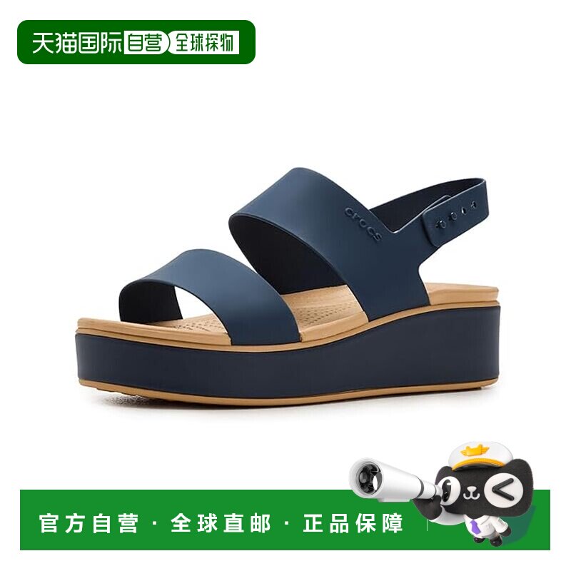 1h可退 美国直邮Crocs 卡骆驰 女士 Brooklyn Wedges, 低帮防水台
