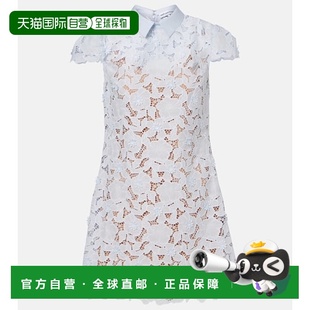 香港直邮Self blue蓝色 Portrait 蕾丝迷你连衣裙 舒 女士 1h可退