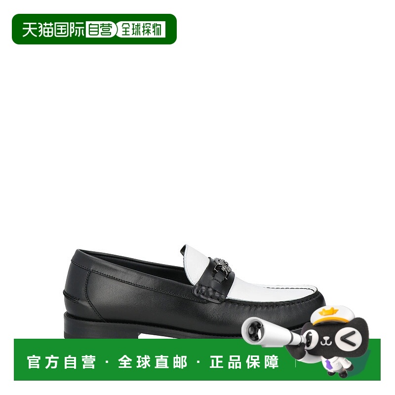 1h可退 香港直邮Versace 范思哲 男士 乐福鞋 black黑色 舒适时尚