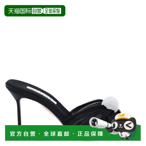 香港直邮AQUAZZURA/MISTERY MULE 85女士凉鞋 支付后1h可退