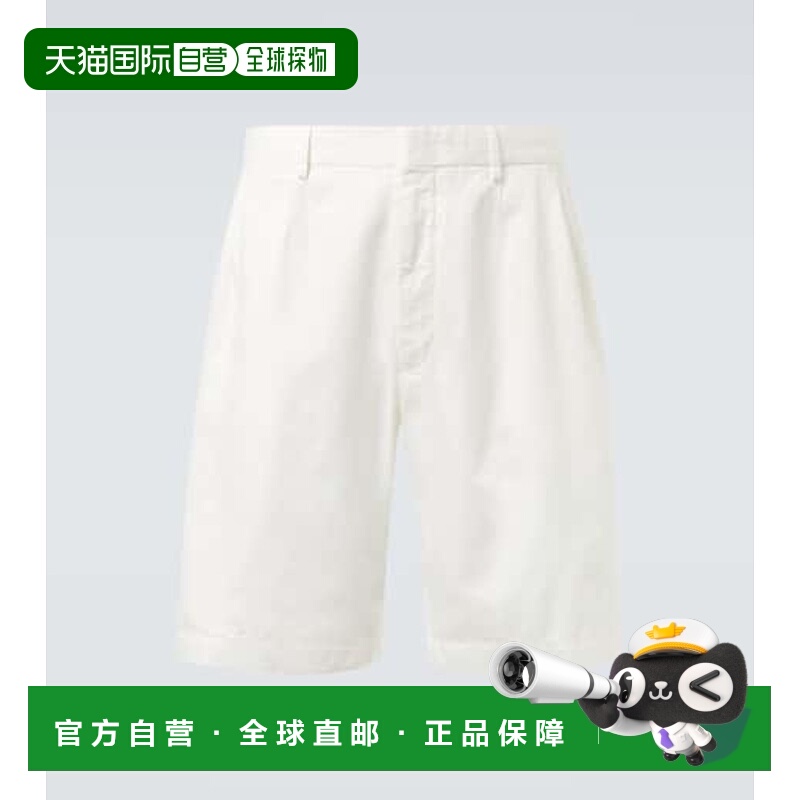 香港直邮zegna 杰尼亚 男士 棉质亚麻百慕大短裤