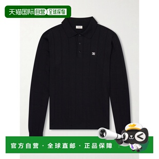 真丝棉混纺Polo毛衣 男士 RX0JZ3B59 思琳 香港直邮Celine