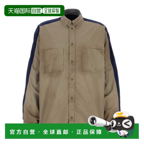 香港直邮Balenciaga 拼接运动衬衫 839078TSP01长【付后1h可退】