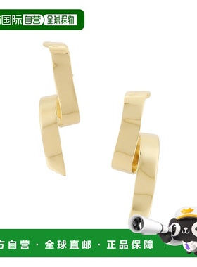 1h可退 香港直邮Rabanne 女士 波浪纹耳环 24EBB0356MET651