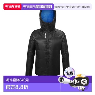 自营欧洲直邮Millet觅乐 Kamet系列男士连帽聚酰胺羽绒服外套黑色