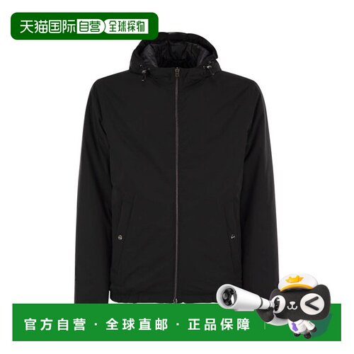 1h可退 香港直邮HERNO 男士夹克 GI00071UR12387SZ9300 AW2025 黑