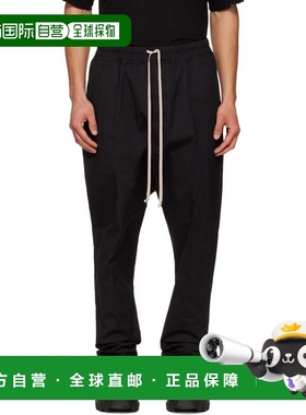 香港直邮rick owens 瑞克 欧文斯 男士 黑色 Temple Drawstring L