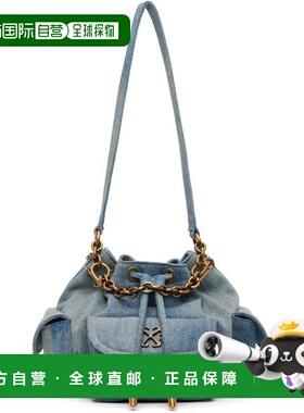 1h可退 香港直邮off-white 女士 蓝色 Dumbo.B Denim 水桶包 OWMY
