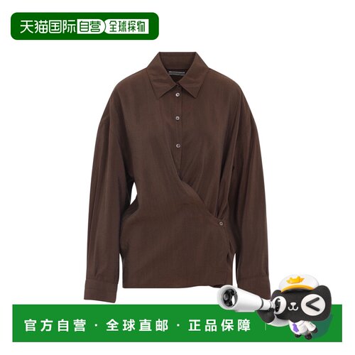 1h可退 香港直邮LEMAIRE 女士衬衫 SH1141LF1308BR402 AW2025 棕