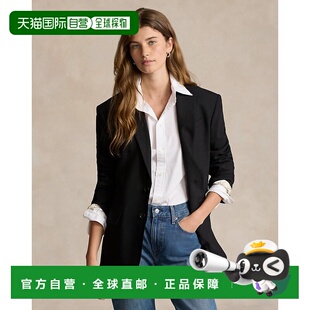 自营欧洲直邮RalphLauren拉夫劳伦 Polo弹力混纺羊毛西装外套通勤