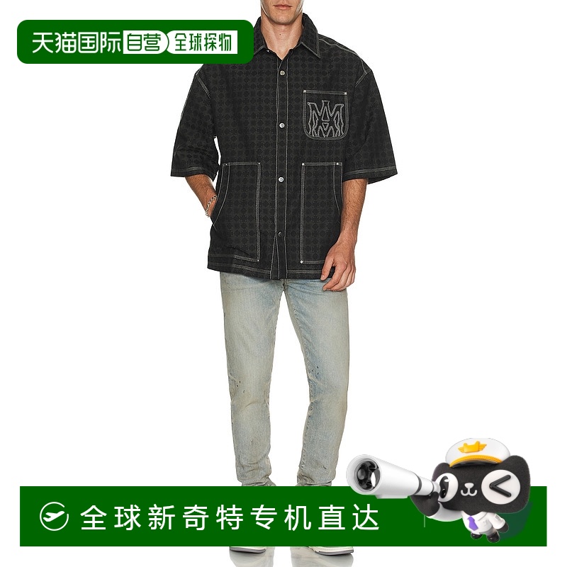 1h可退 香港直邮AMIRI 男士 MA Quad 工作衬衫 AMSTCA1141
