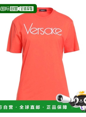 香港直邮versace 范思哲 女士 T恤 red红色 舒适时尚