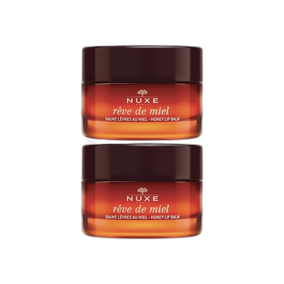 欧洲直邮Nuxe欧树蜂蜜唇香凝脂润唇膏唇霜15gx2罐装正品乳木果