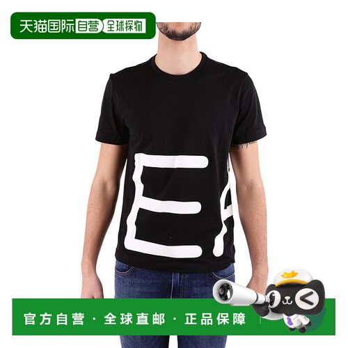 香港直邮EA7 Emporio Armani 徽标印花T恤 3ZPT38【付后1h可退】
