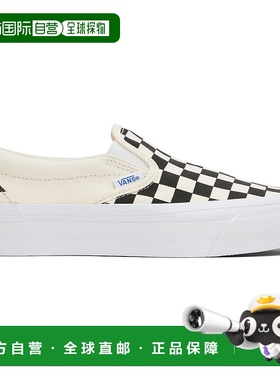 1h可退 香港直邮Vans 范斯 男士 黑色 & 白色 Premium Slip-On 98