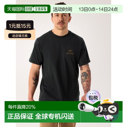 Arc'teryx始祖鸟 KRAGG SL棉质鸟标短袖衬衫 男装户外