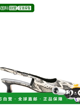 1h可退 香港直邮aeyde 女士 CATRINA CREAMY 蛇纹小牛皮凉鞋 A11P